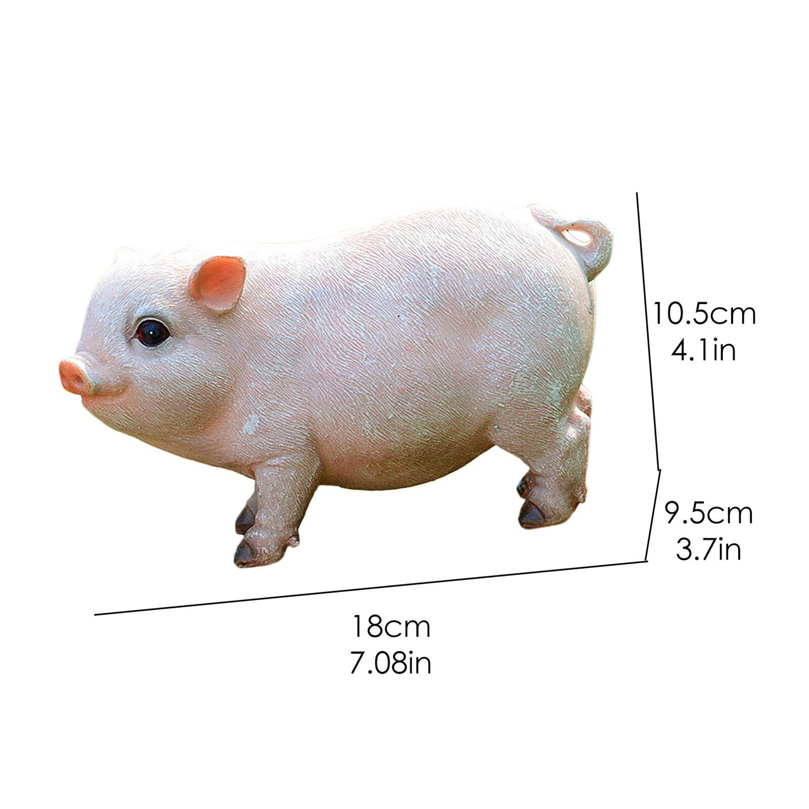 Leuke Varken Decoratie Hars Ambachten Piggy Ornamenten Leuk Varken Bunny Tuin Decor Maakt Een Verschil Voor Uw Tuin Micro Landschap: B