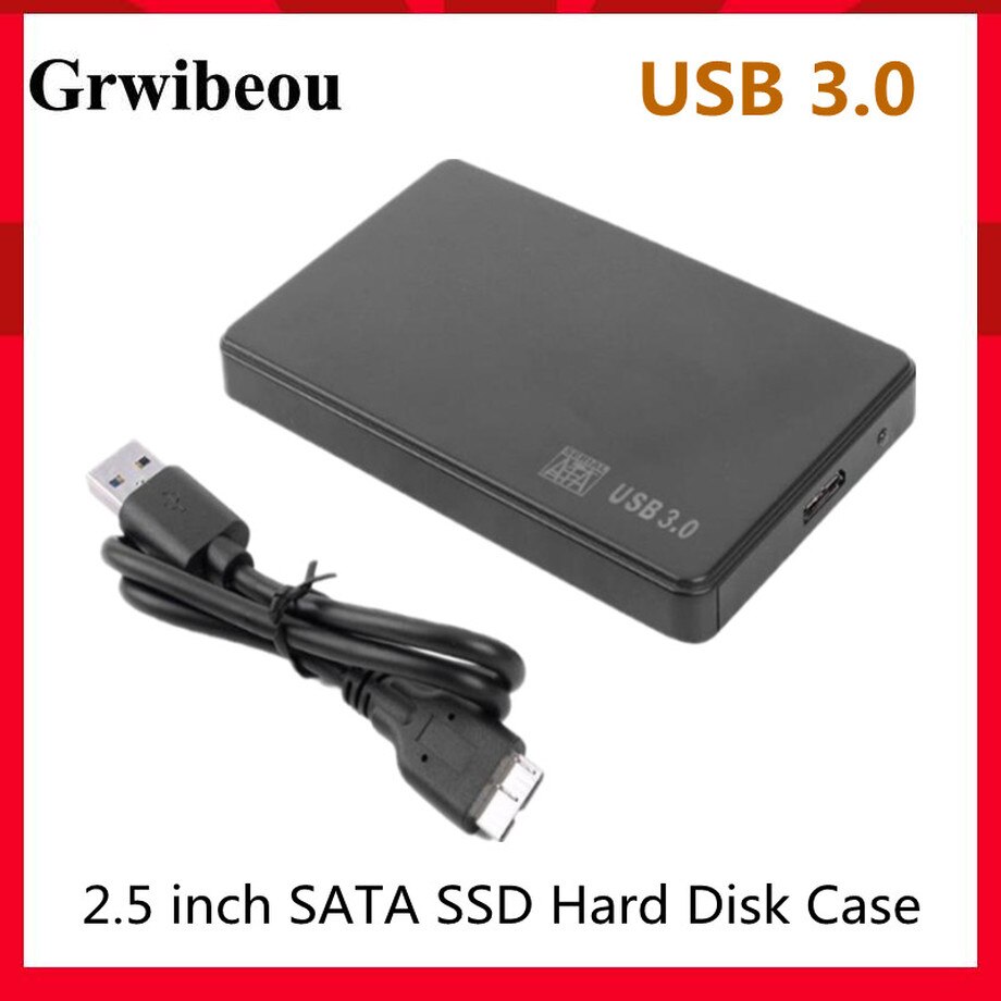 Grwibeou 2.5 Inch Hdd Ssd Case USB3.0 Naar Sata Harde Schijf Doos 5Gbps Sd Schijf Case Hdd Externe Harde schijf Behuizing Voor Notebook Pc