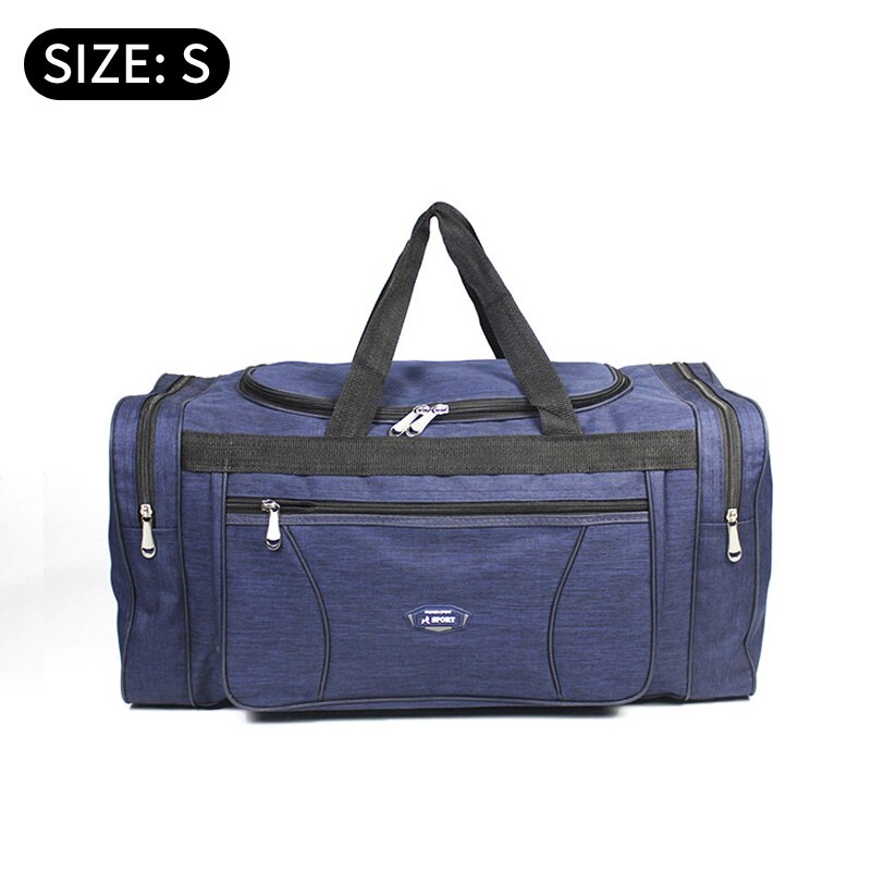 Bolsa de viaje Oxford para hombre y mujer, Maleta de viaje, bolsa de gran capacidad para hombre, bolsa deportiva para gimnasio XAB1: Small Blue