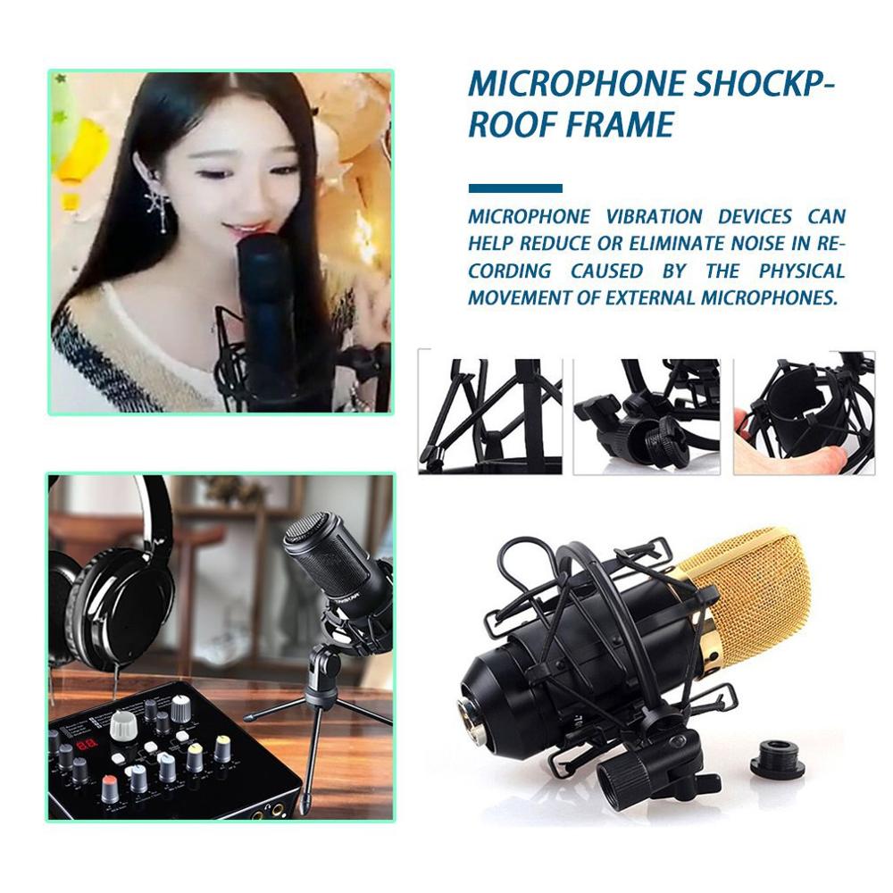 Microphone Stand 3KG Bearable Load Mic Stand Shock Mount Clip Holder Stand Radio Studio Sound Recording Bracket