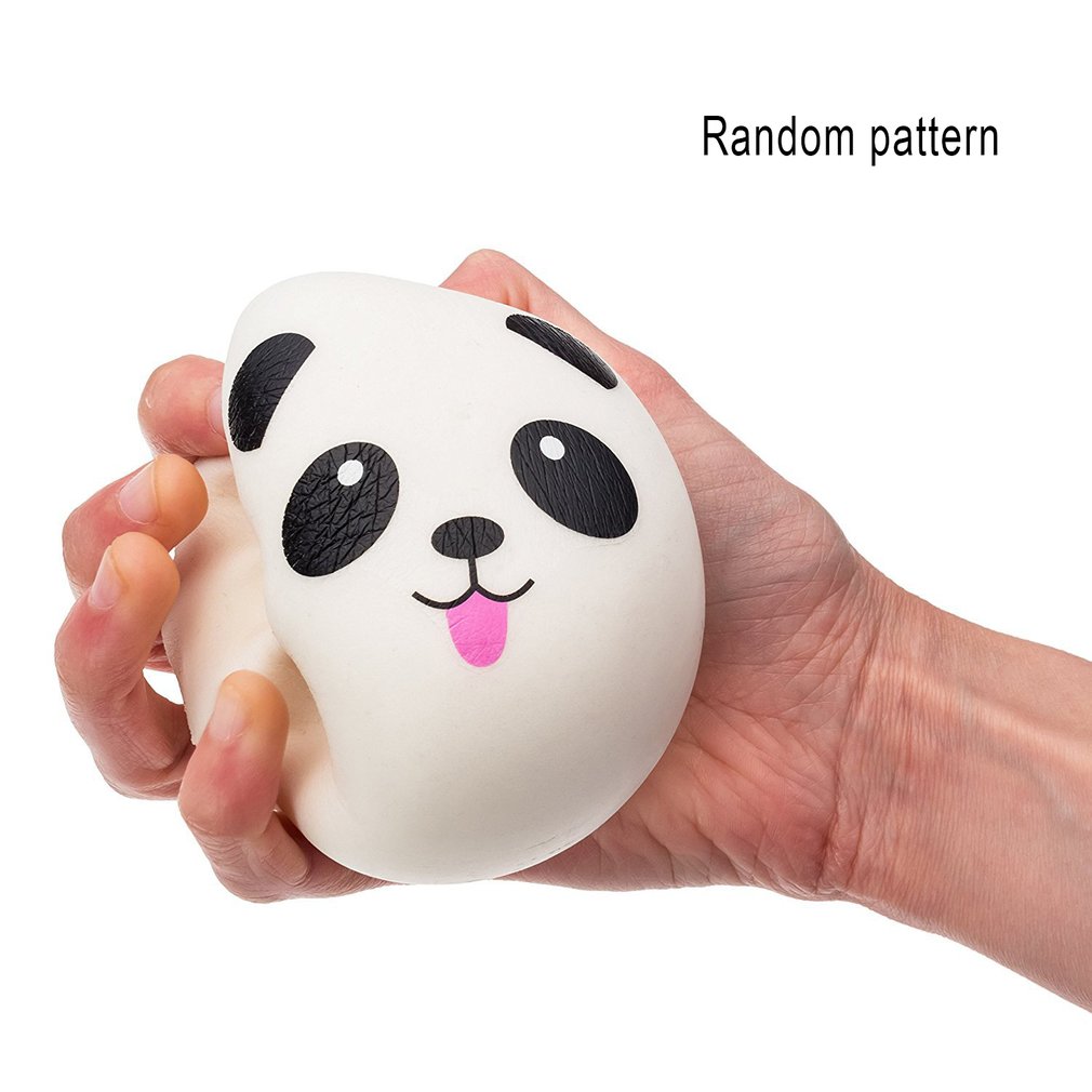 LLavero de Panda blando para niños, bola antiestrés de descompresión de elevación lenta, 4/7/10CM, llaveros de PU, juguetes para niños, de navidad: 10cm