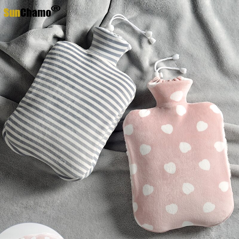 Warm Water Fles Warm Water Zak Water Injectie, foot Warming Bed Size Pluche Schattige Mini Draagbare Baby Meisje Warming Handen