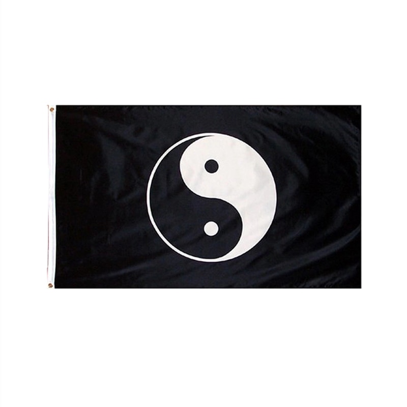 Johnin 90*150cm YIN-YANG yinyang vrede tao taoïsme yin yang Vlag
