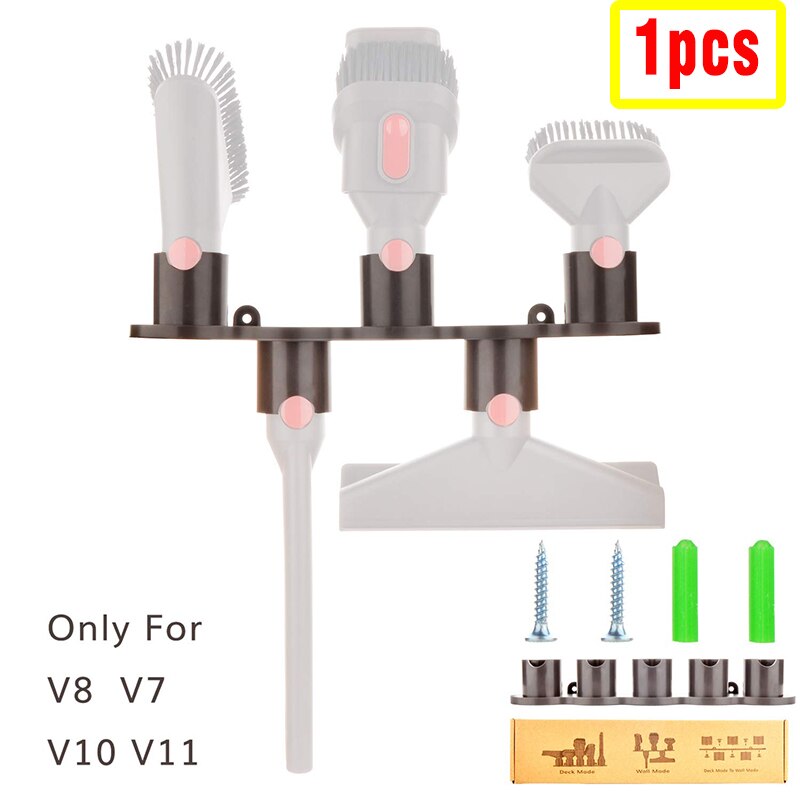Børstemonteringsholder organiseringssæt kompatibel med dyson  v10 v8 v7 v11 absolut ledningsfri dyretrigger motorhoved: Arrangørholder -1pc