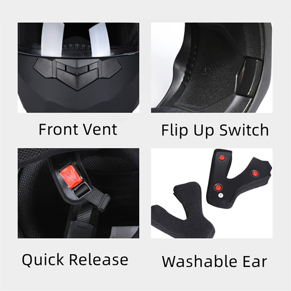Lente dupla modular capacete da motocicleta mais recente flip face segurança capacete profissional quatro estações equitação ece dot aprovado casco