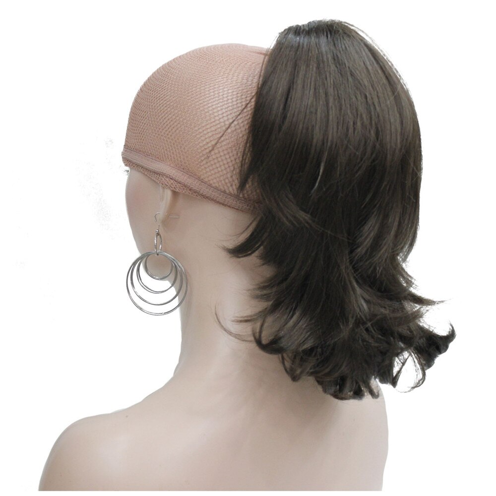 Strong Beauty 12" Natural curly Dual Use Claw Jaw Pony tail Clip In Synthetic Ponytail Hair Extension