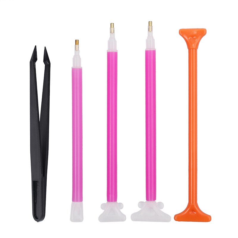 70 Uds herramientas de pintura de diamantes 5D DIY Diamant pintura accesorios de punto de cruz bordado caja pinzas Sticky Pen KitsCY