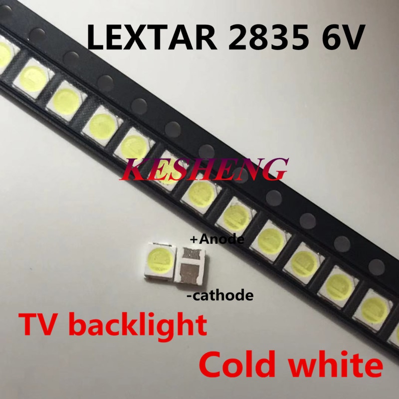 Original LEXTAR 2835 3528 1210 6V 2W SMD LED Für Reparatur TV Hintergrundbeleuchtung Kalten weiß Lcd-hintergrundbeleuchtung LED/1000Stck