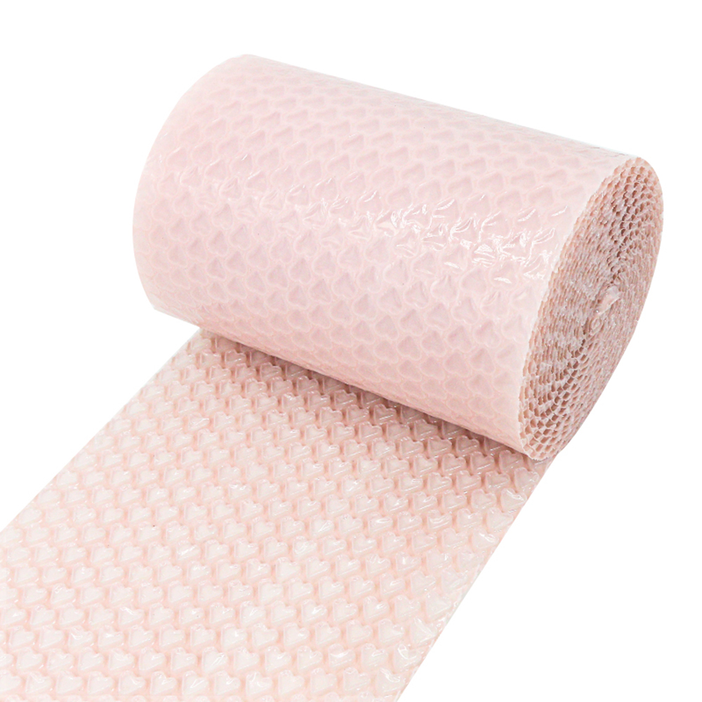 20cmx5 Meters Pink Blue Lovely Heart Shape Bubble Wrap Shockproof Package For Box Fragile Glass Goods Pack Party Decor: Deep Sapphire