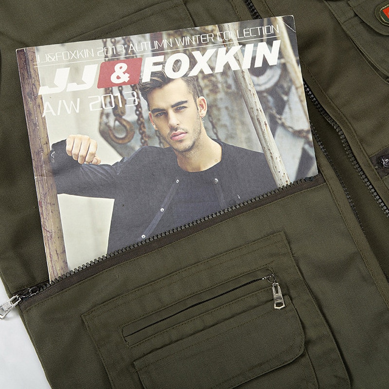 Chaleco de algodón multibolsillo para hombre, novedad de verano, chaqueta sin mangas delgada informal para hombre con muchos bolsillos, chaleco holgado para fotógrafo para hombre