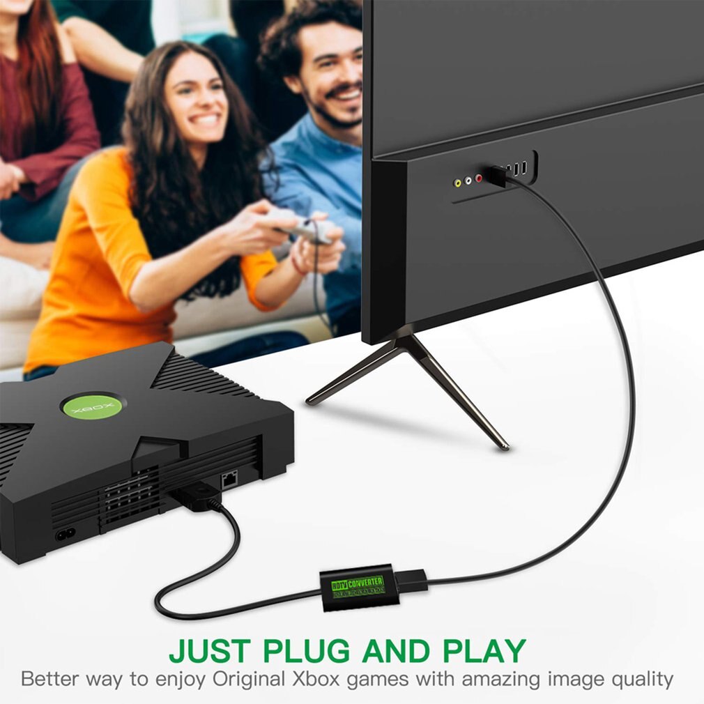 Original Console For Xbox To HDMI-compatible Compatible AV Cable Adapter Connect To HDTV For All Classic Console Models