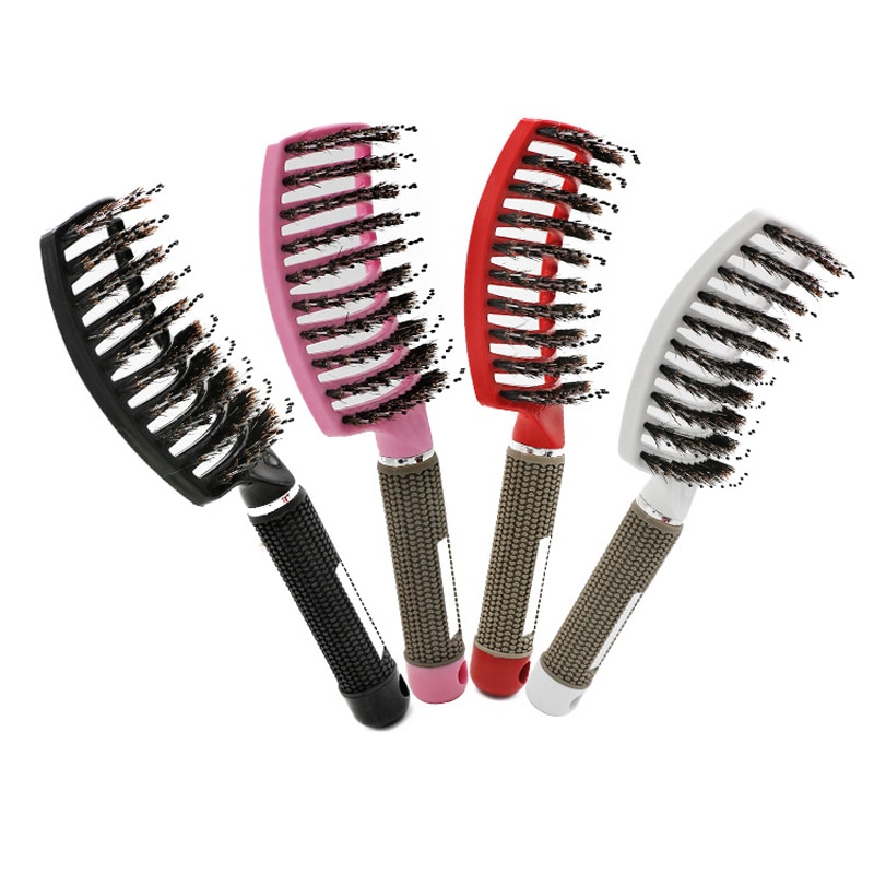 Brosse-cepillo de pelo para masaje del cuero cabelludo, 2 uds., peine para masaje del cuero cabelludo, cerdas de nailon, para mujeres, cepillo de pelo para desenredar, herramientas de estilo de peluquería
