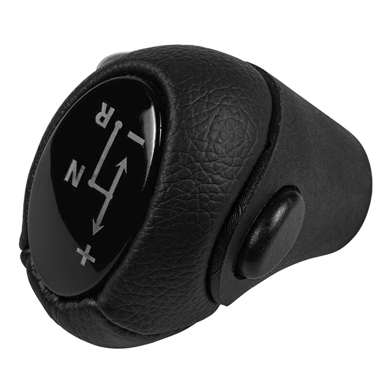 Perilla de engranaje de coche, pomo automático, Funda negra para Mercedes Benz Smart Fortwo 450 451 Smart Roadster 452