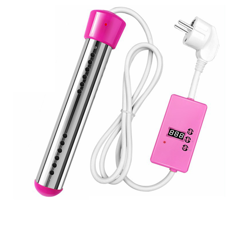ZK30 3000W 220V Elektrische Boiler Water Verwarmingselementen Draagbare Onderdompeling Schorsing Badkamer Zwembad Au/Eu/Uk Plug: PINK