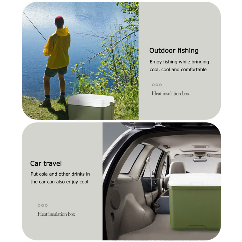 13/6L campeggio ghiacciaia frigorifero esterno frigorifero 18L grande capacità portatile secchiello per il ghiaccio incubatore frigorifero auto conservazione fresca