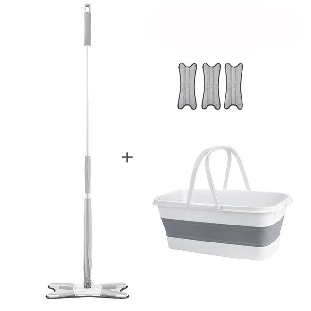 Flat Mop Mop Set Reinigingsgereedschap Vloerreiniger Dweilen Met Emmer Keuken Schoonmaken Vlakke Knijpmop Platte Mop voor Kantoor,(White Flat Mop Mop Set Reinigingsgereedschap Vloerreiniger Dweilen Met Emmer Keuken Schoonmaken Vlakke Knijpmop Platte Mop voor Kantoor,(White