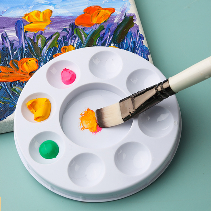 Cubo para lavadora de pinceles 3 en 1 con tapa de paleta, soporte para pinceles de pintura, arte, acuarela, pintura al óleo, Herramientas de limpieza, bandeja para cepillos, lavabo