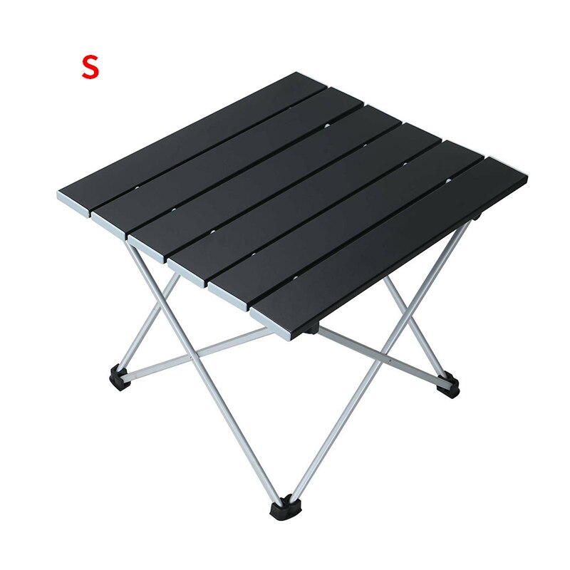 Foldbart campingbord antiskridende fødder praktisk stabilt og sikkert egnet til picnic camping vandreture og andre udendørs aktiviteter: S