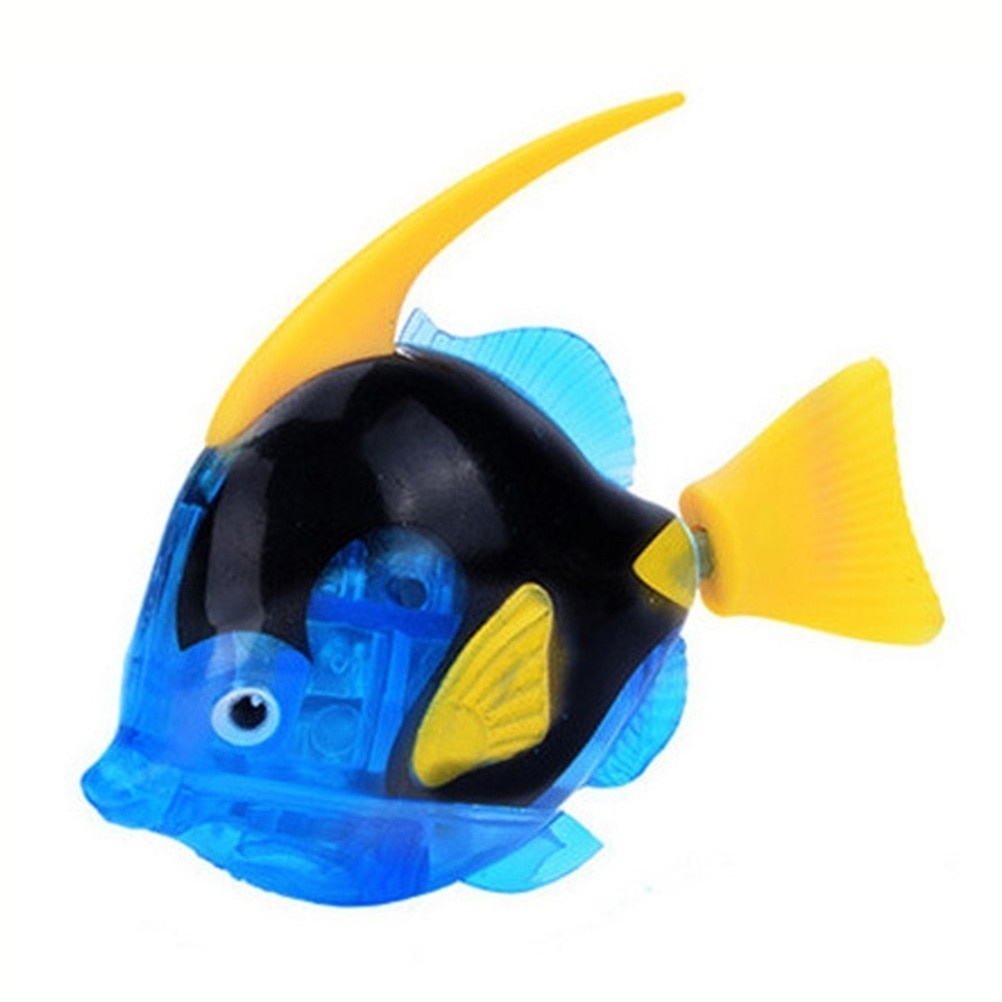 Bath Toys Attractive Swimming Robot Fish Activated In Water Electronic Fun Funny Gadgets Interesting Toys Kids #40: Deep Blue