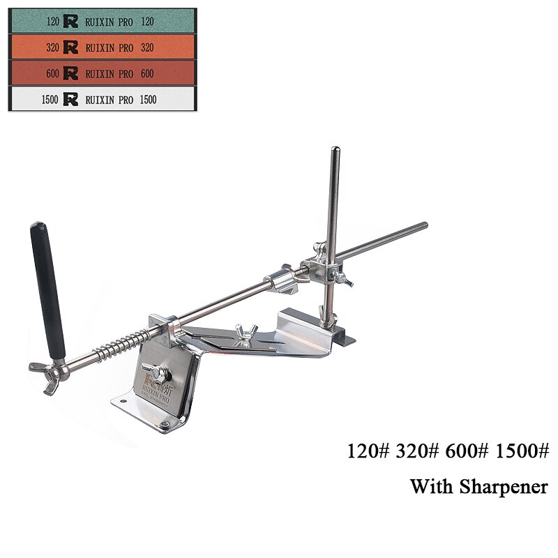 Ruixin pro affilacoltelli ad angolo fisso affilacoltelli professionale in acciaio affilatura accessori da cucina dispositivo di macinazione diamante: impostato B