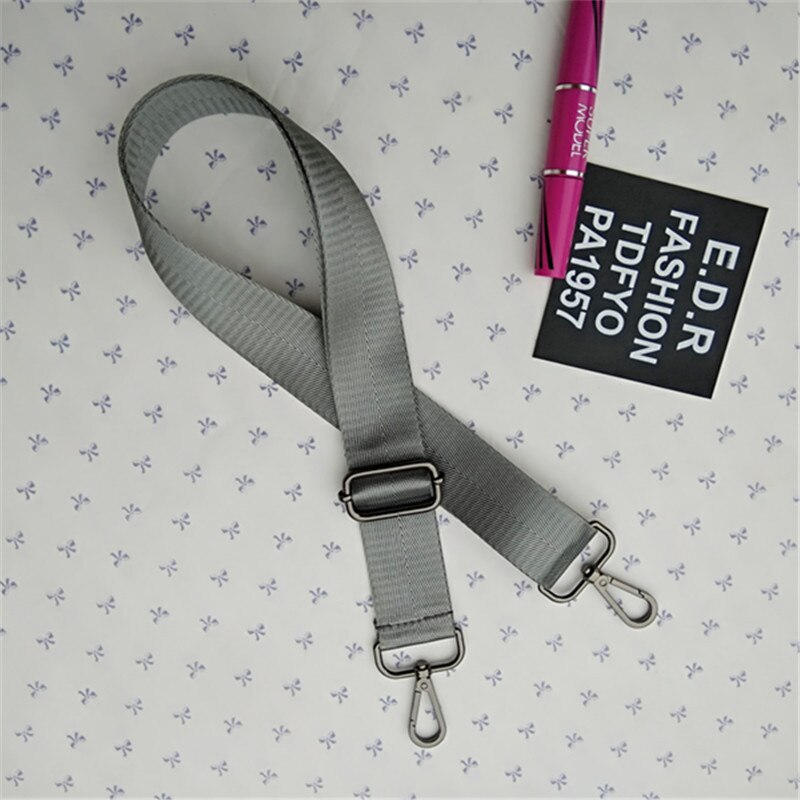 Nylon Shoulder Strap Bag for Mens Computer Handbag Briefcase Crossbody Belt Bag Accessories Adjustable Bag Strap Handles W228: D-black