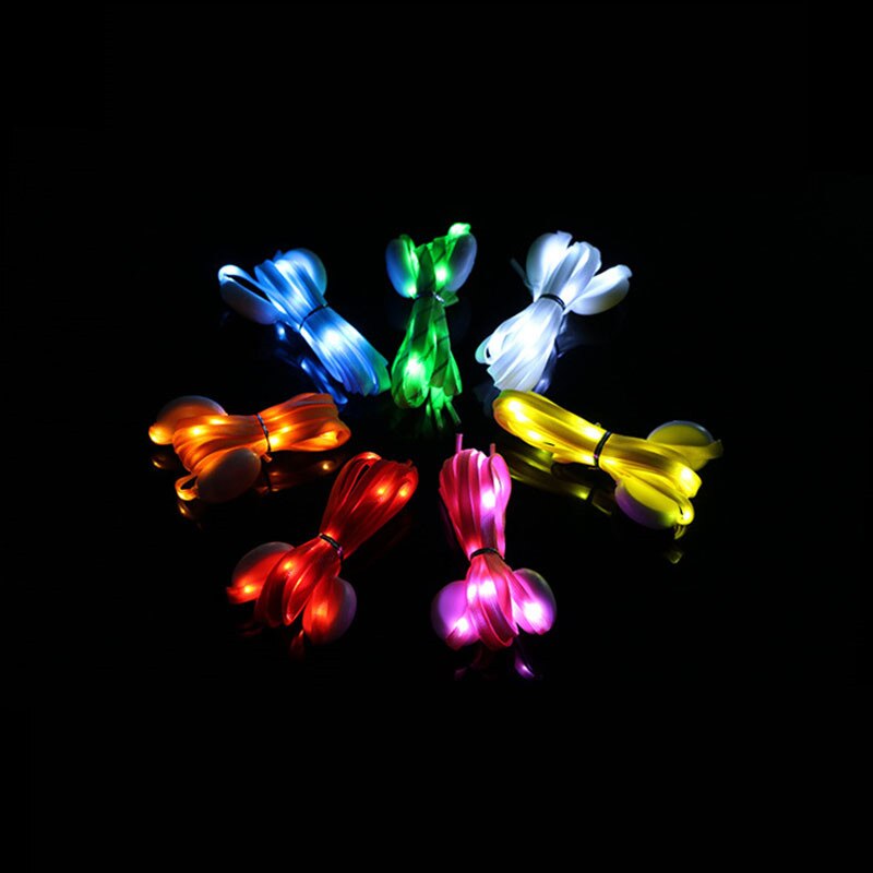 1 paar LED Sport Veters Flash Light Glow Stick Strap Schoenveters Disco Party Club Platte Schoenveters Tie schoen