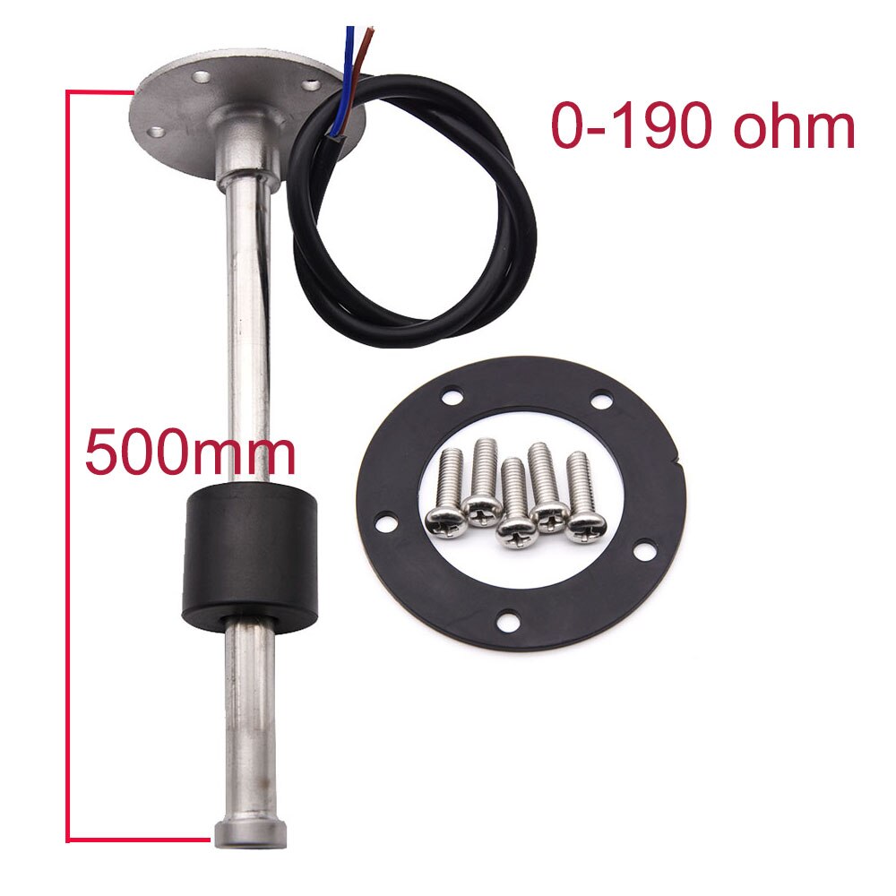Auto Boot Brandstof Niveau Sensor Voor 0 ~ 190 Ohm 240-33 Ohm Brandstofmeter Met 150 200 250 300 350 400 500 550Mm Brandstof Verzenden Unit: 500mm 0-190ohm