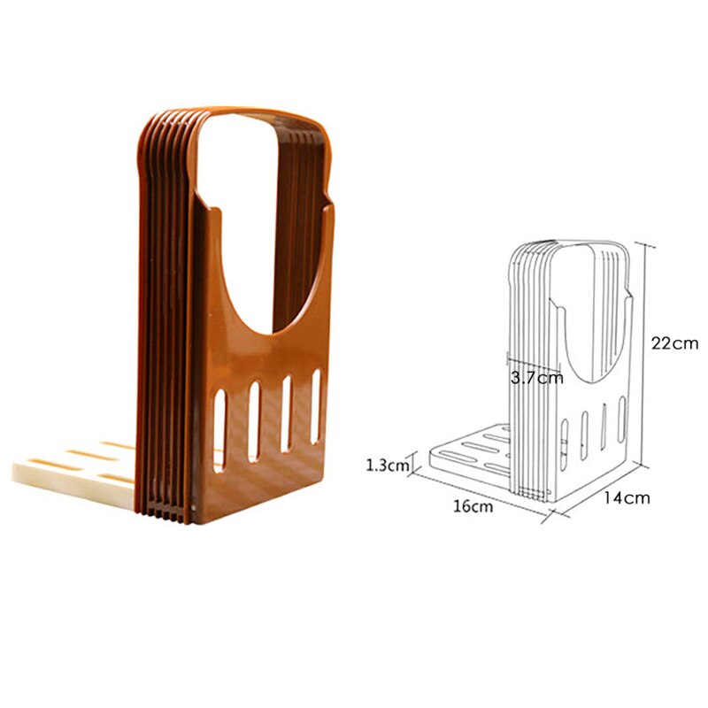 Toast brödskärare plast hopfällbar limpa skärställ skärguide skärverktyg kökstillbehör praktisk brödskärare limpa