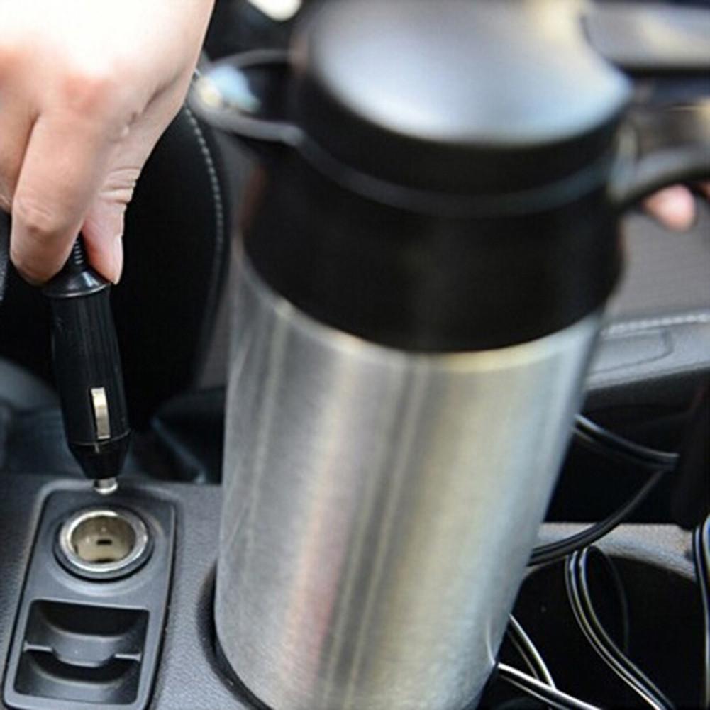 Auto Heizung Wasserkocher Becher Tasse 12 V/24 V Edelstahl Reise Heizung Tasse Für Kochendem Wasser Kaffee Auto -Styling