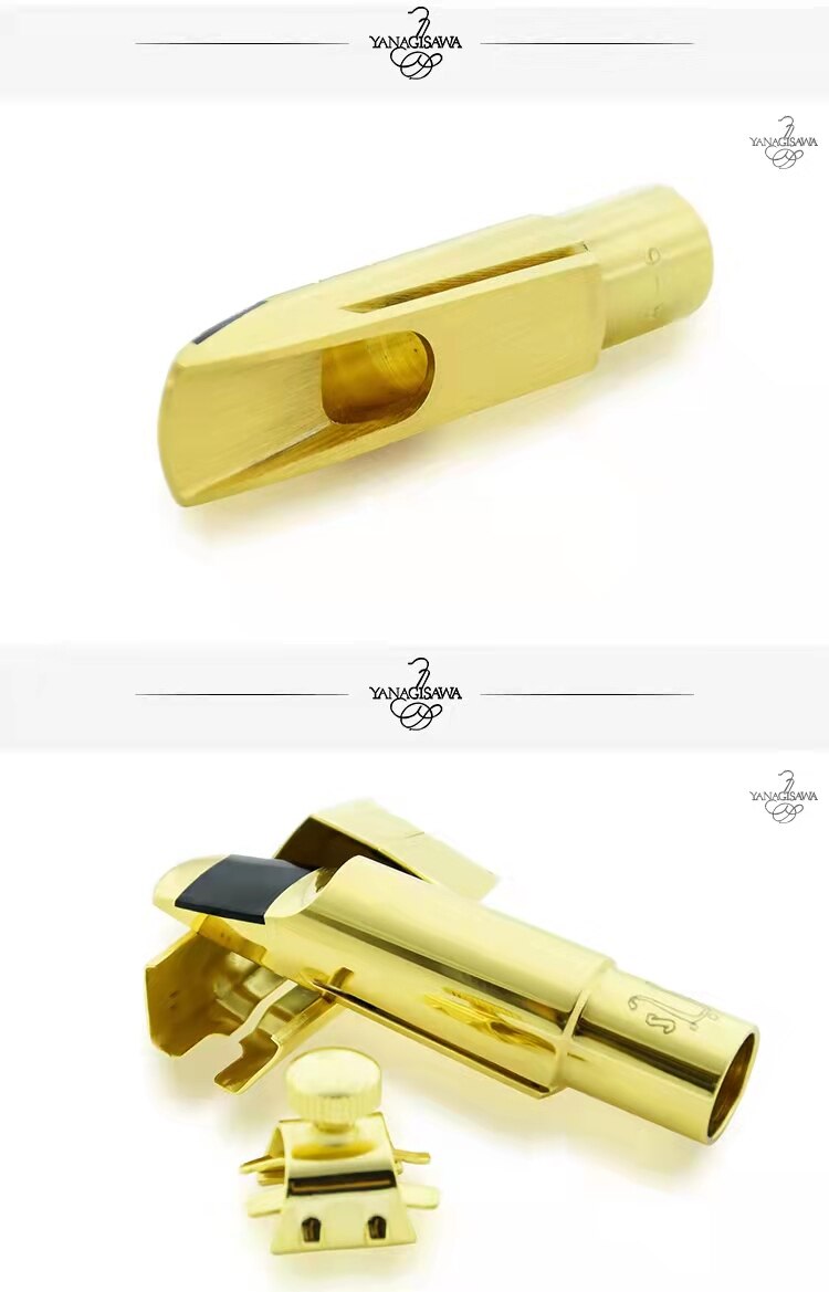 Tenor Soprano Alto Saxophone Metal Mouthpiece Gold Plating Sax Mouth Pieces Accessories Size 5 6 7 8 9