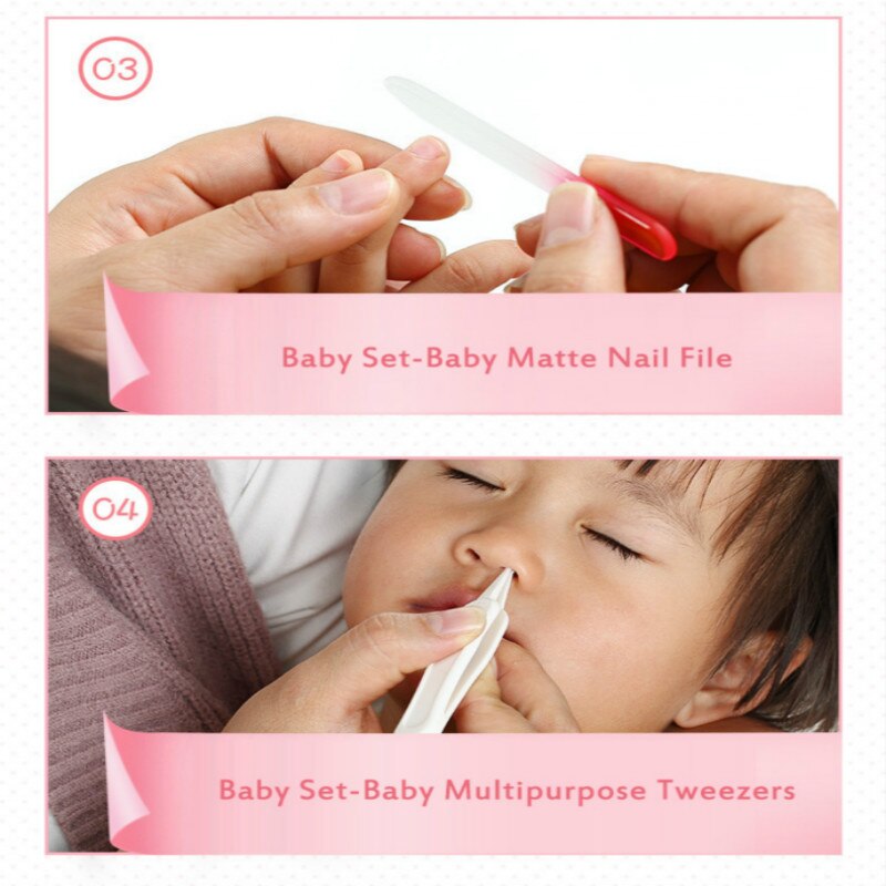 4 unids/set de uñas de bebé Clippers Conjunto de Seguridad importa pinzas para manicura uñas Clippers pinzas de limpieza cuidado de