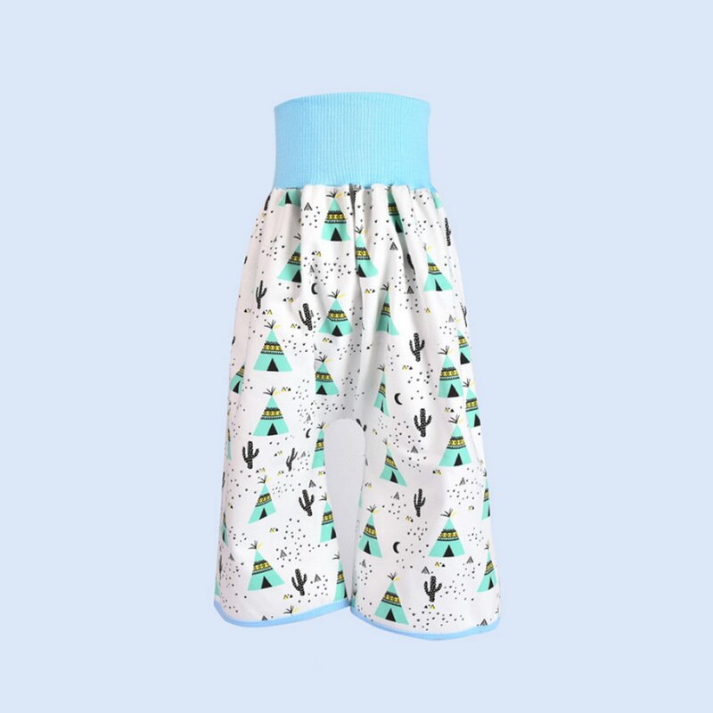 washable prevent bed wetting pure cotton high waist diaper pants prevent leakage of urine learning traning pants: 8