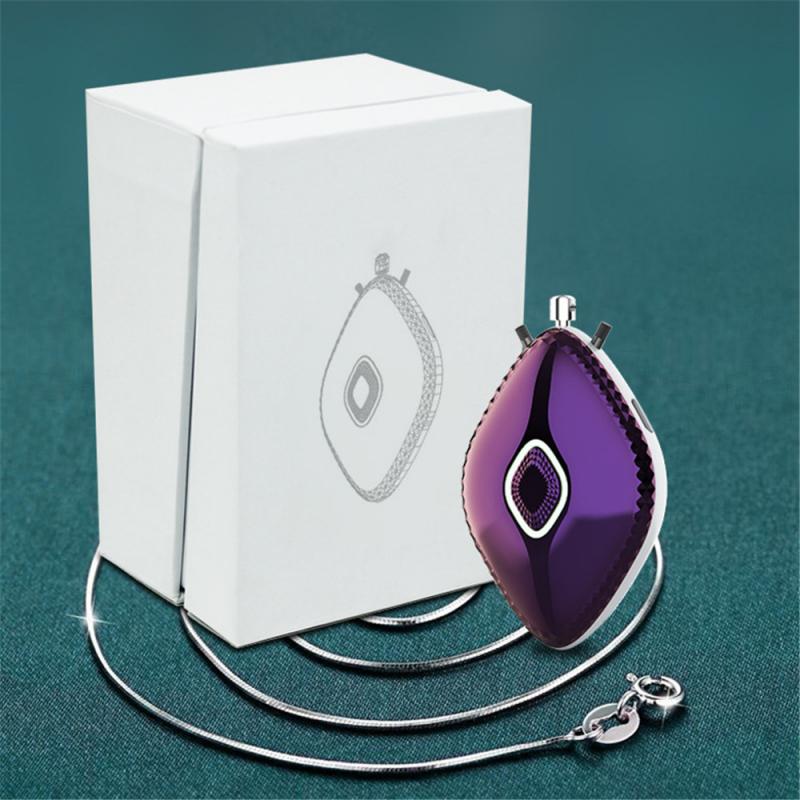 Purificador de aire portátil USB, ionizador negativo de anión, collar limpiador de aire, liberación de 10 millones de iones negativos seguro