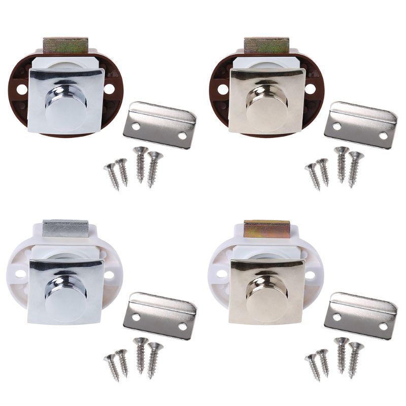 Car Push Lock RV Caravan Boat Motor Home Cabinet Drawer Latch Button Locks 1XCF