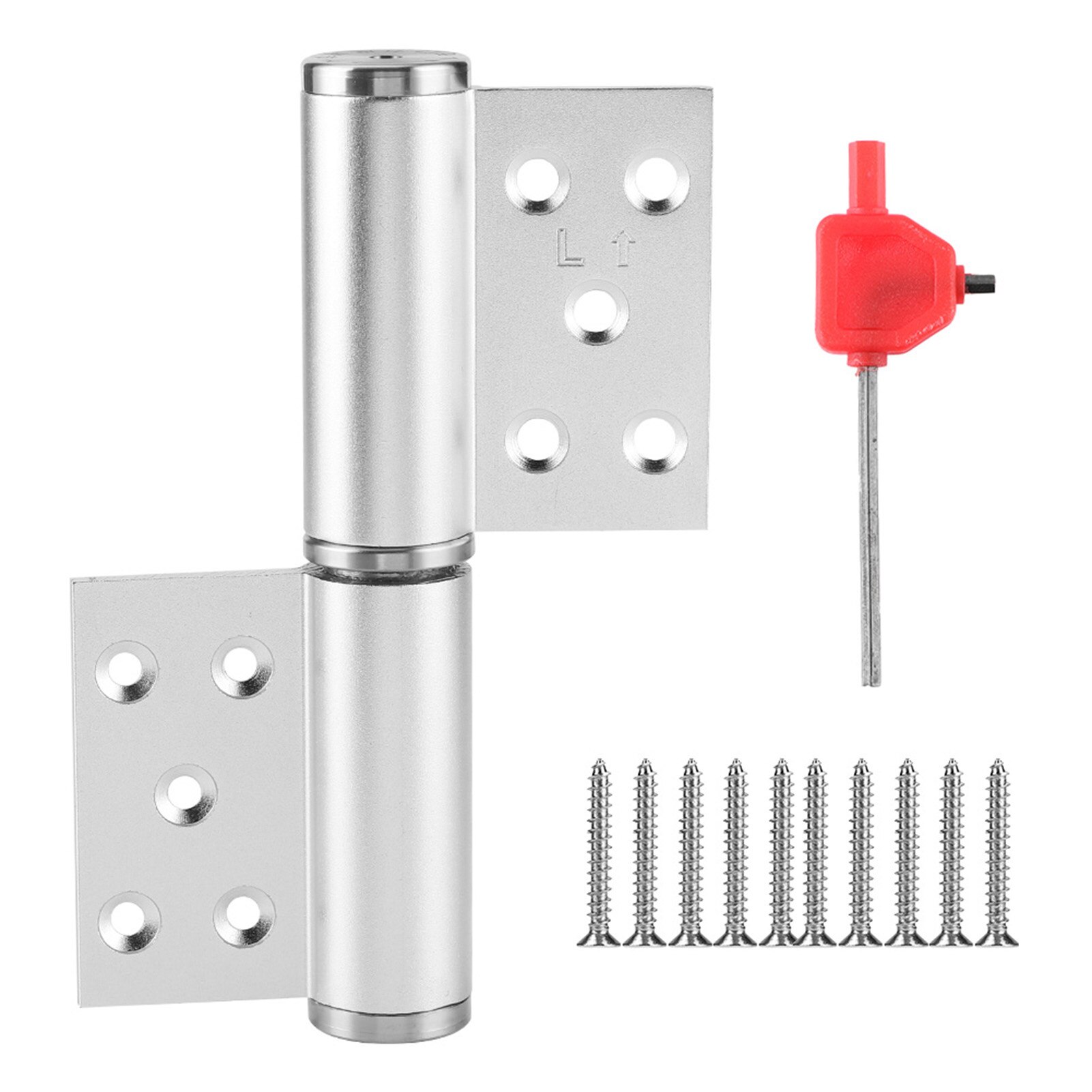 Aluminum Concealed Door Hinge Hydraulic Automatic Closing Spring Positioning Damping Door Closer Silent Hinge