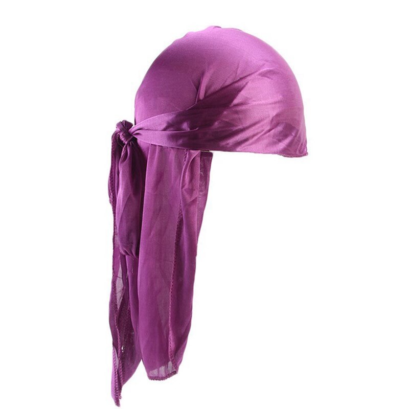 Durag en Satin pour homme, bandeau de , bandana, Turban rose, Pirate, bandeau pour homme en soie, 1 pièce: PP