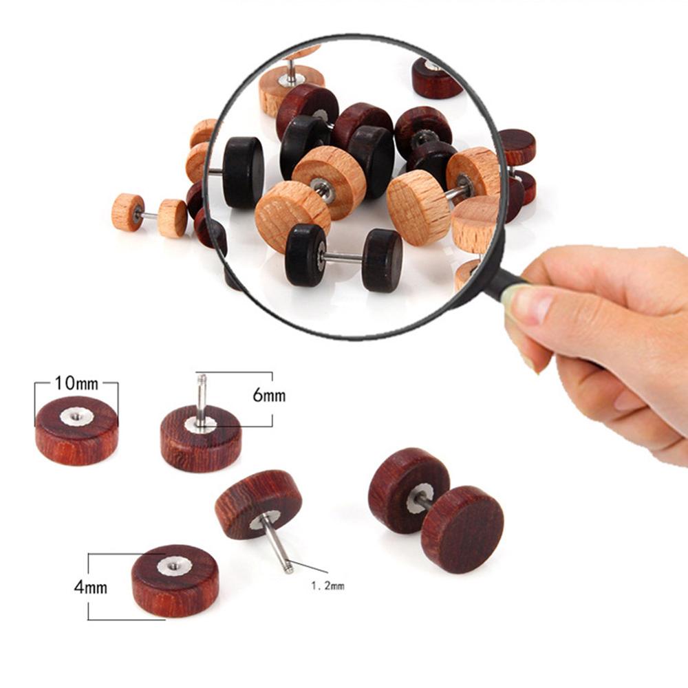 1 pc Natural Wooden Ear Studs Earnings For Women Men Wood Round Dumbbell Piercing Punk Earrings Stud