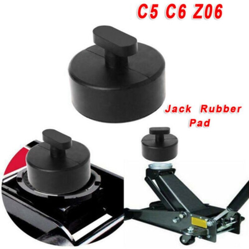 Car Universal Jack Support Block Rubber Pad Solid Adapter Rubber Jack Pad Rubber Pad Black