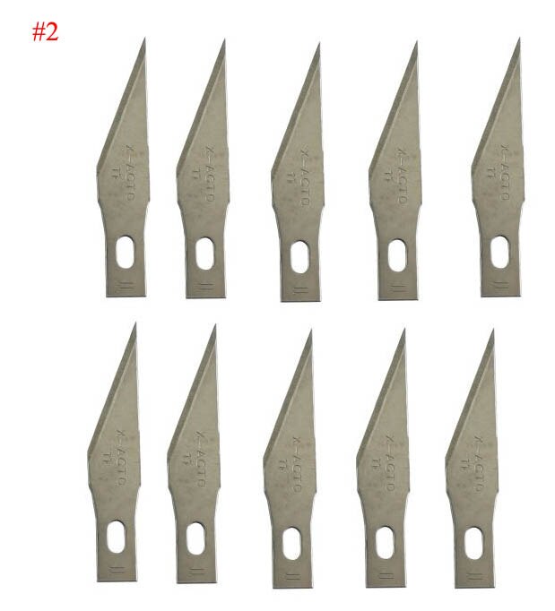 Kutter reserveblad kniv graver erstatning kunst skrivesaker skulptur gravere skjære håndverk verktøy scorper cut skulptur woodcarve voks: 2