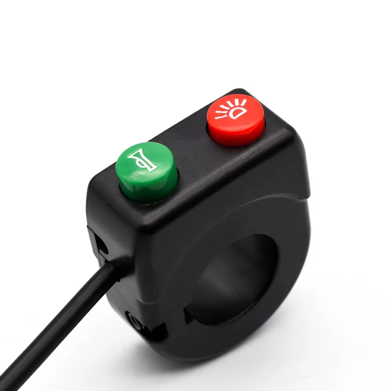 Motorcykel 22mm- handtag tuta blinkers kontrollbrytare tvåfunktionskombinationsbrytare motorcykeltrimning delar