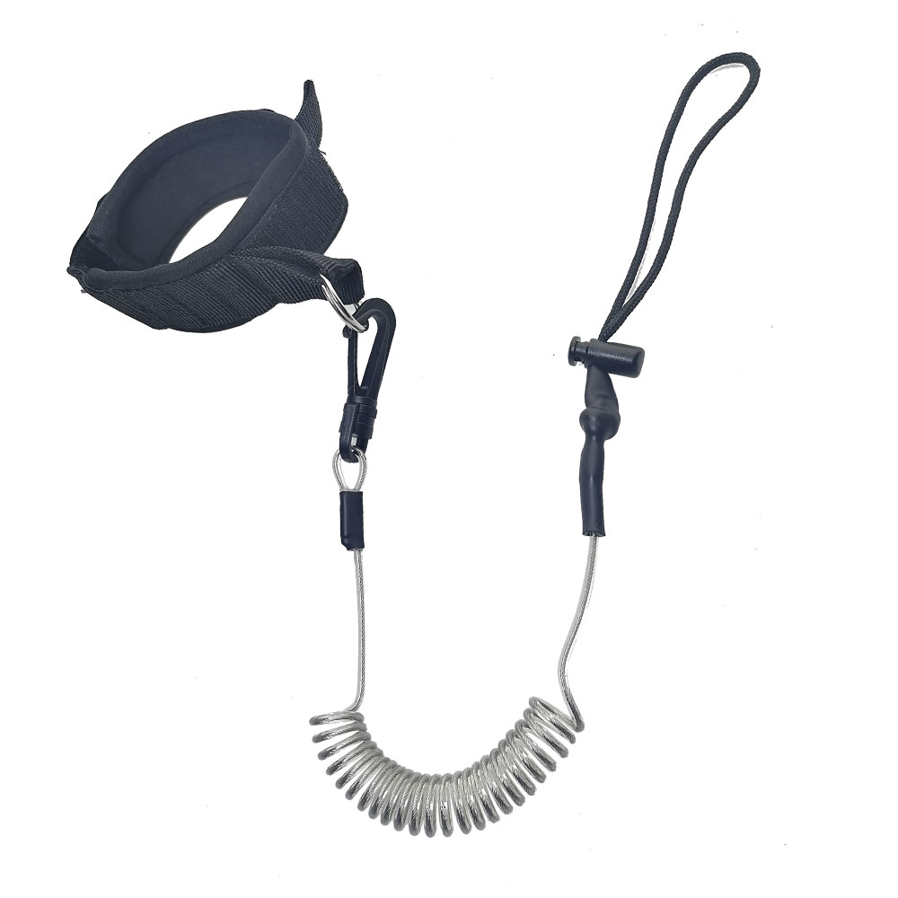 Stretchable Anti-Verloren Safty Opgerolde Hand Lanyard Touw Voor 0.5L Mini Scuba Tank Duiken Zuurstof Cilinder