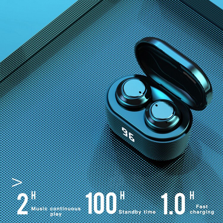 A6 tws trådløse bluetooth in-ear øretelefoner touch kontrol hifi stereo sports headset håndfri opkalds øretelefoner til android ios: Default Title