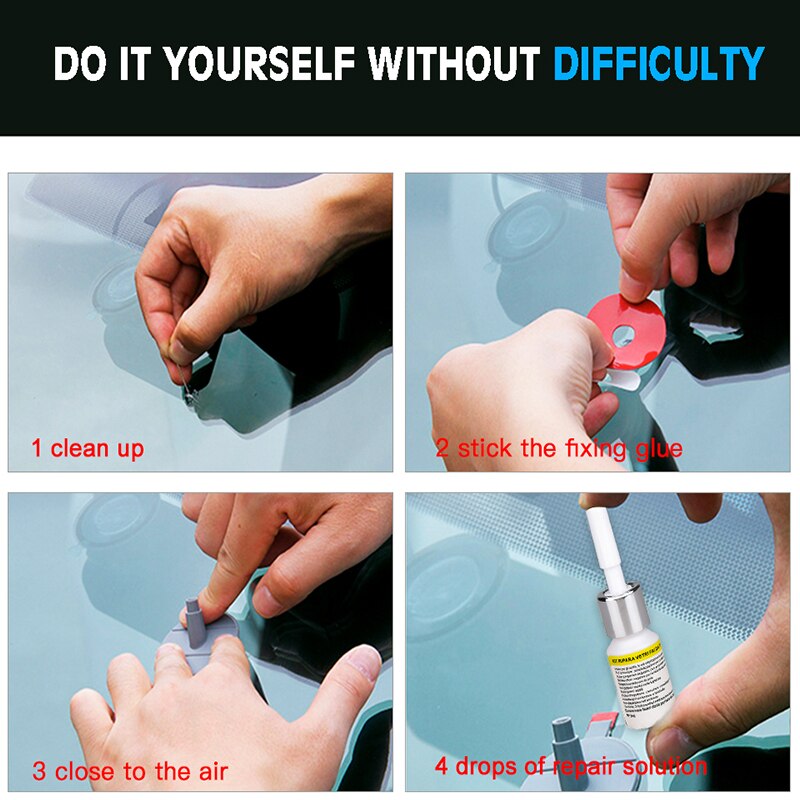 Car Windscreen Repair Kit Glass Windshield Restore Repairing Tools Set UV Light DIY Car Auto Kit Glass for Chip Crack