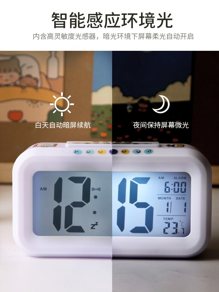 Led Multifunction Digital Clock Electronic Desk Bedroom Date Temperature Lcd Glowing Usb Digital Clock Zegar Home Clock DB60SZ