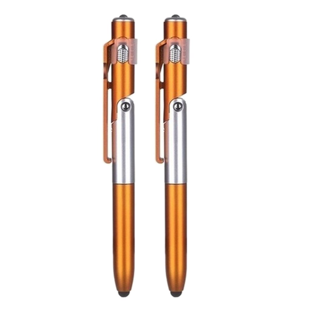 Mini stylet tactile pliable capacitif avec led pour tous les écrans tactiles: Orange