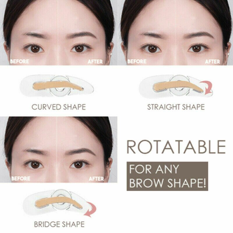 1pcs Adjustable Eyebrow Stencil Eyebrow Shaper Stamping Drawing Guide Reusable Plastic Template Makeup Tools Accessories