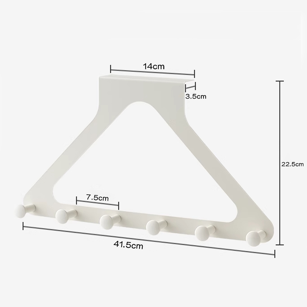 Gancho de puerta triangular montado en la pared, sin perforaciones, colgador sin rastro para abrigos, sombreros, bolsos y más.: Amarillo claro