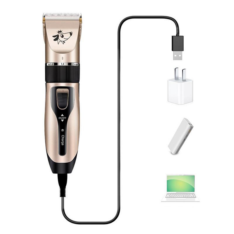 Huisdier Elektrische Tondeuse Oplaadbare Low-Noise Usb Kappers Set Hond Scheren Elektrische Kat Hond Haar Trimmer Grooming Cutter