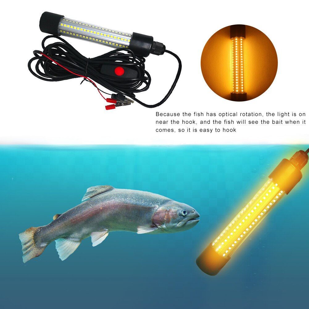 IP68 Waterdichte 20W 126 2835 Led Trap Lamp Onderwater Vis Finding Vissen Trekt Lokken Aas Lichten