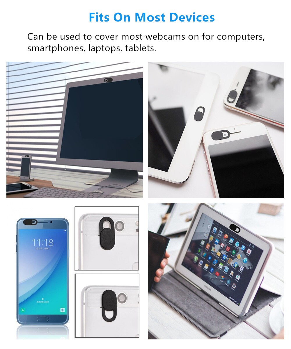 Beste Plastic Webcam Shutter Cover Web Camera Veilige Beschermen Privacy Voor Desktop Laptop Telefoon Camera 'S Bescherming